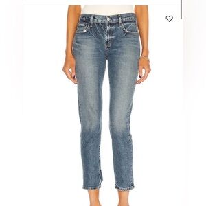Agolde Toni mid rise Cropped Straight Jeans in landmark wash size 31